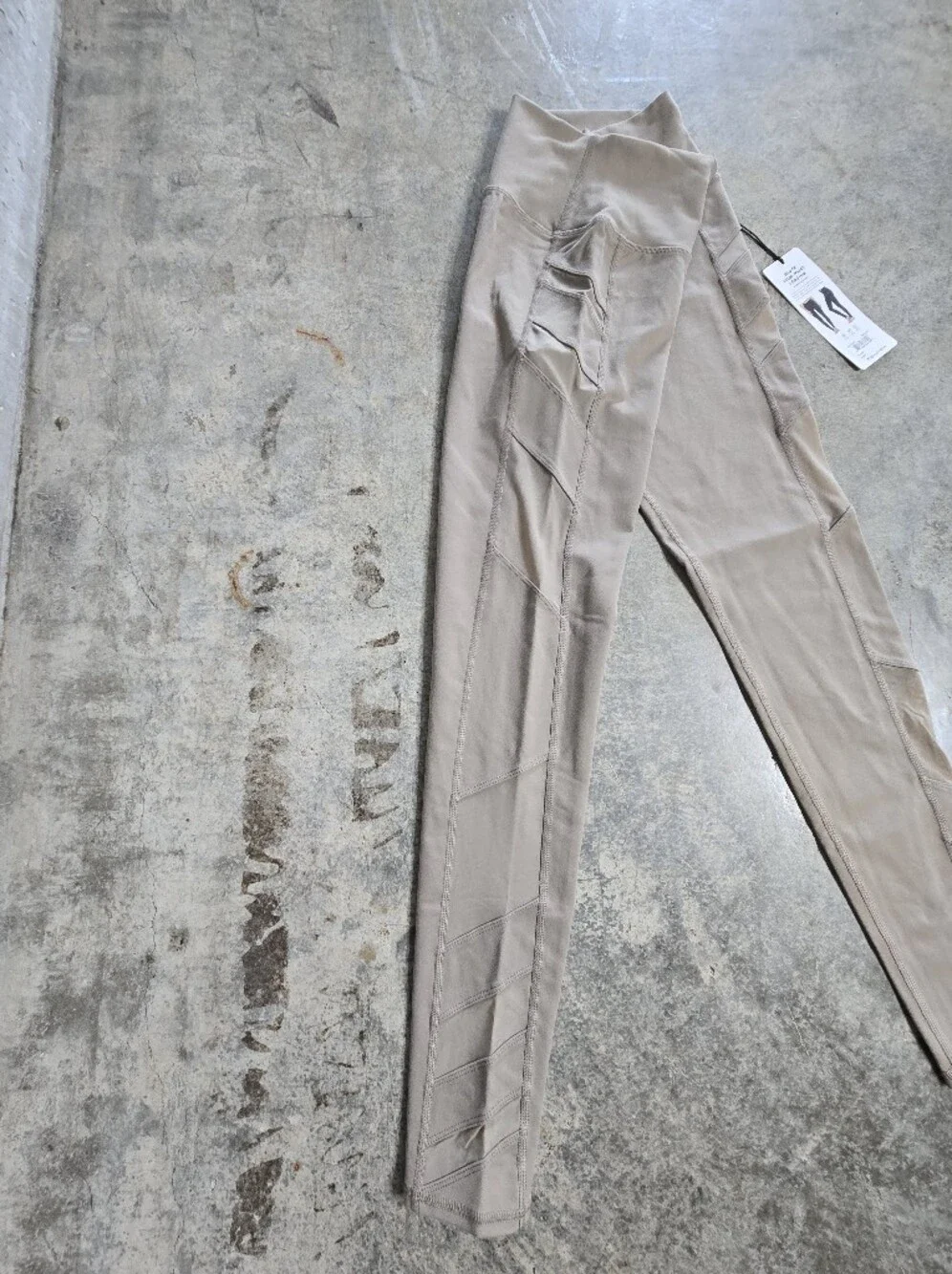 ALO Yoga Block High-Waist Leggings Gravel Size L